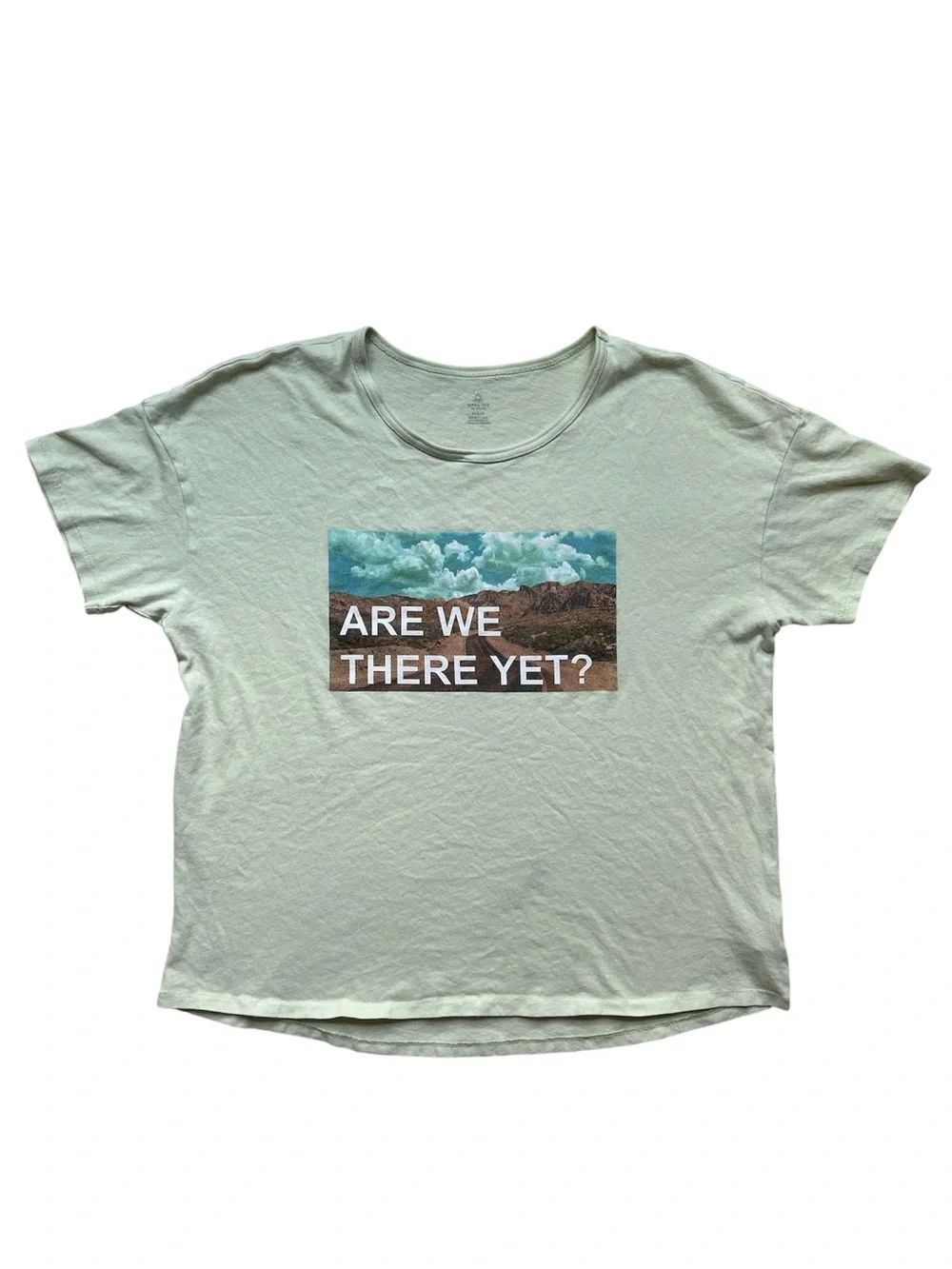 Aerie “Are We There Yet” Graphic T-Shirt Size Large in GUC